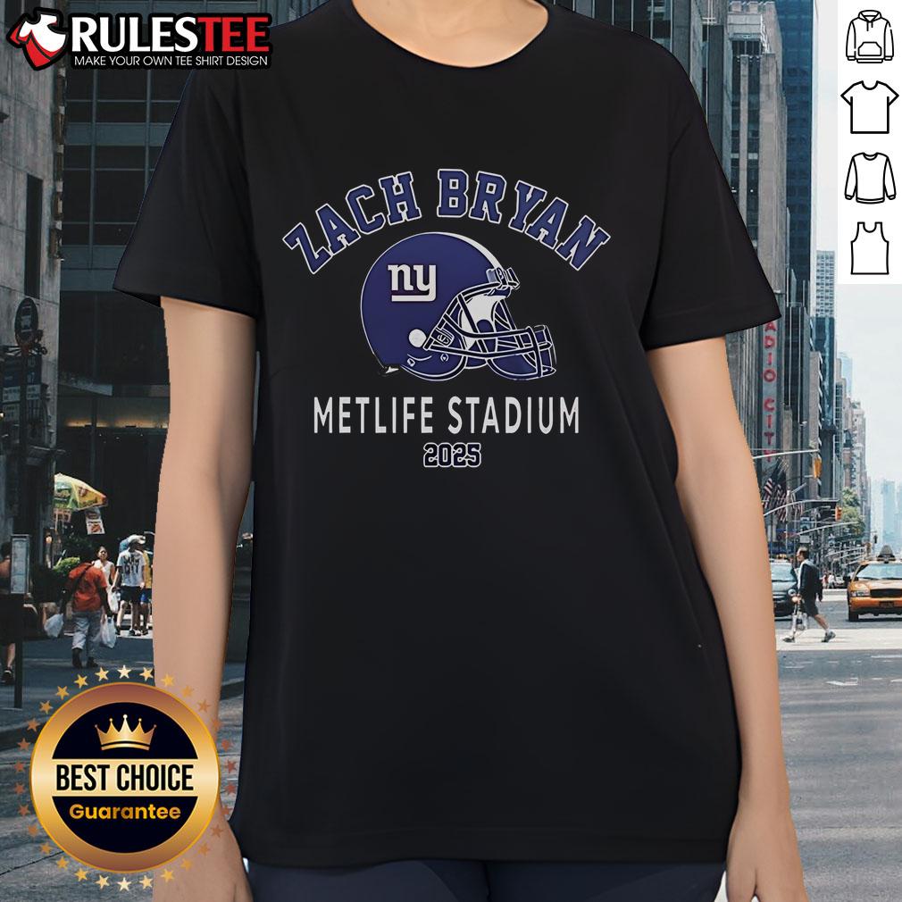Official Zach Bryan New York Giants Kings Of Leon T-Shirt - Image 3