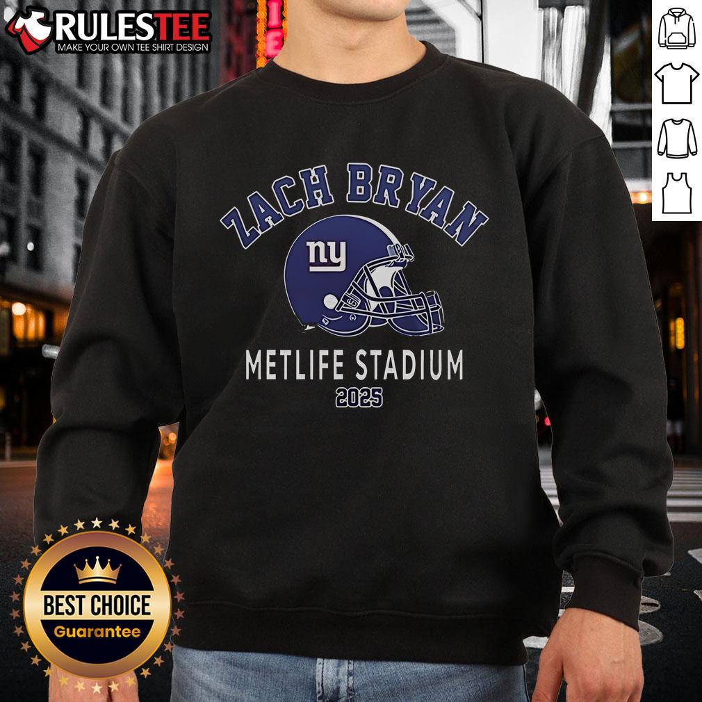 Official Zach Bryan New York Giants Kings Of Leon T-Shirt - Image 5