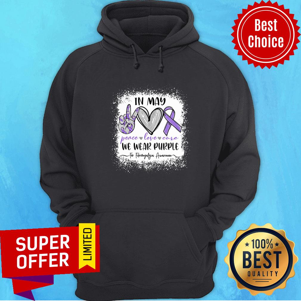 In May We Wear Purple For Fibromyalgia Awareness Shirt - Image 2