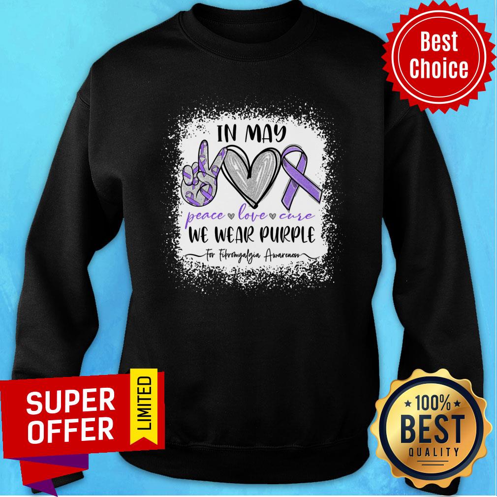 In May We Wear Purple For Fibromyalgia Awareness Shirt - Image 5