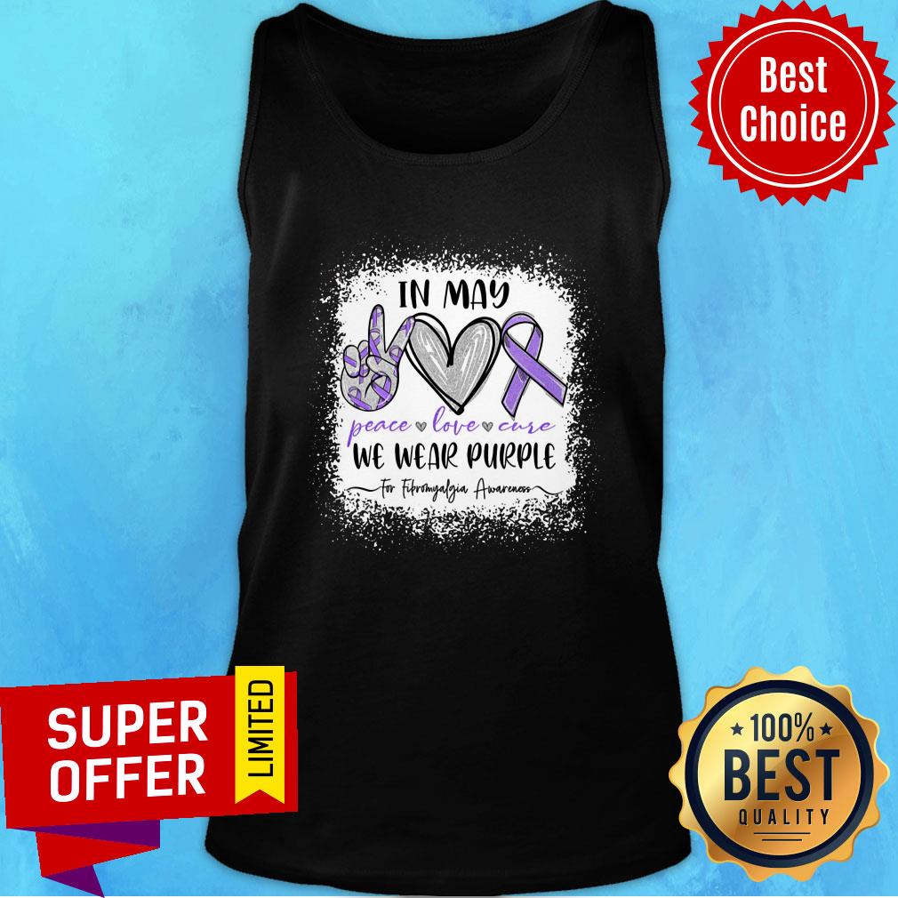 In May We Wear Purple For Fibromyalgia Awareness Shirt - Image 4
