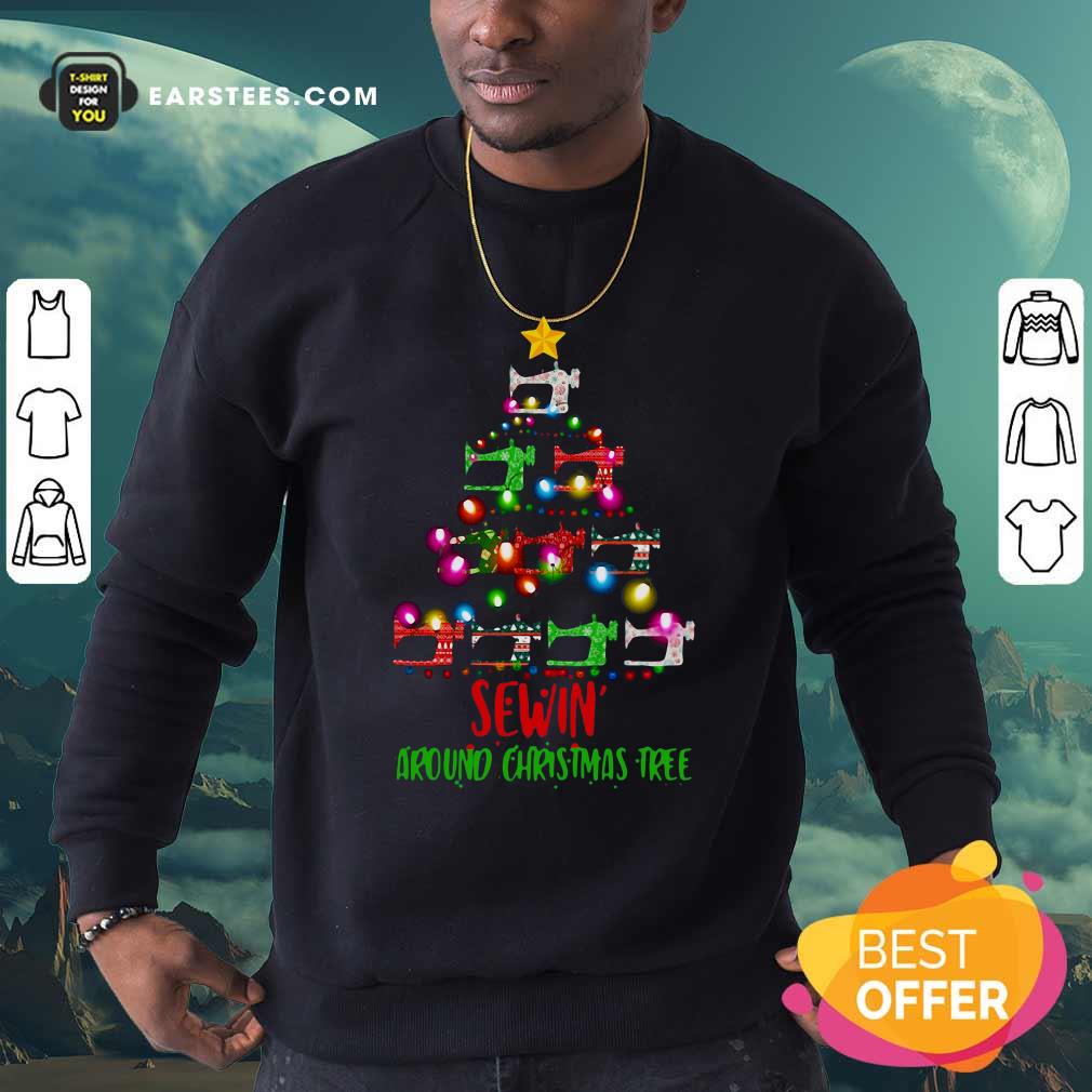 Hot Sewing Around Christmas Tree Shirt - Image 5