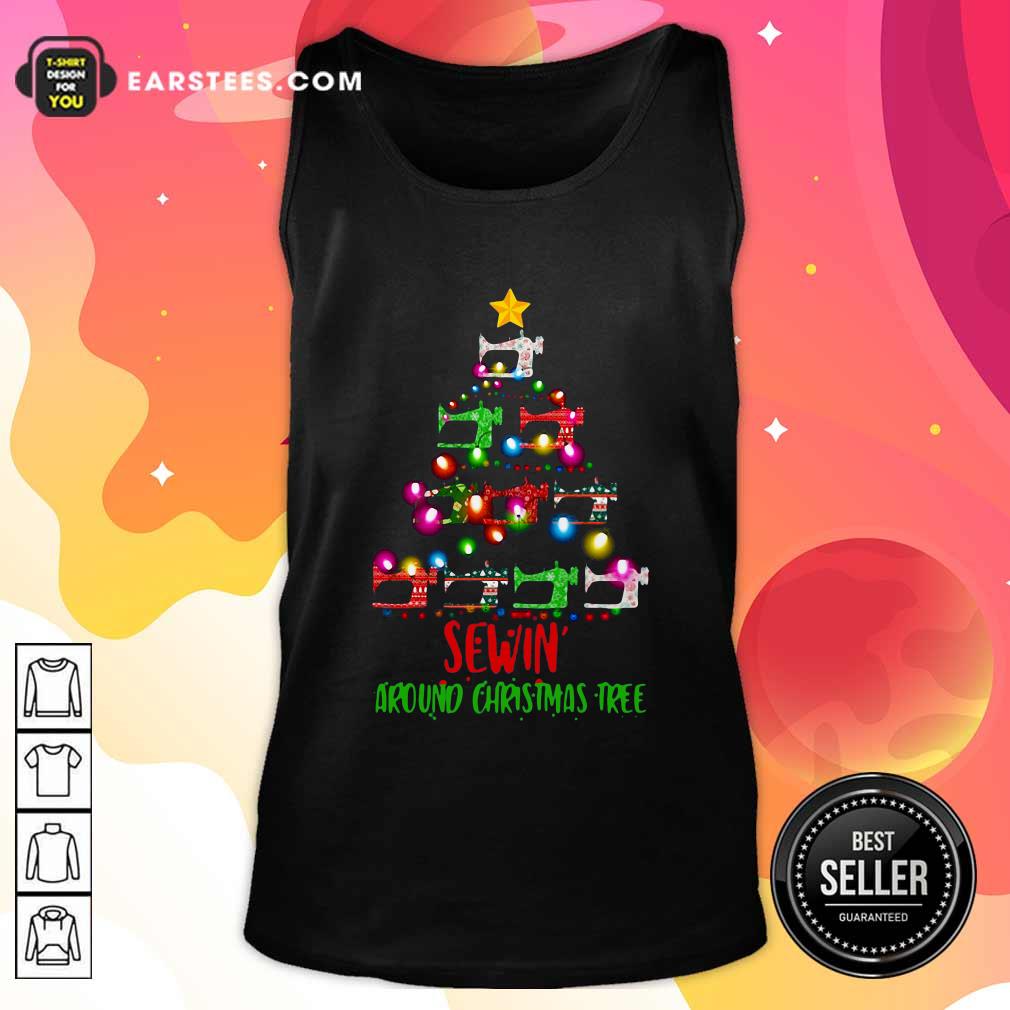 Hot Sewing Around Christmas Tree Shirt - Image 4