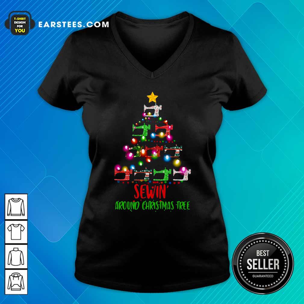 Hot Sewing Around Christmas Tree Shirt - Image 3