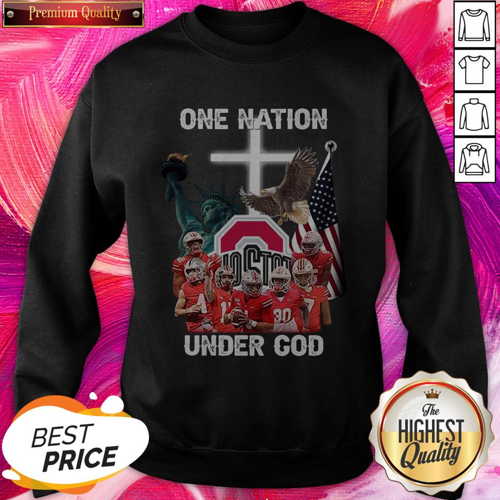 Premium Ohio State Buckeyes One Nation Under God Shirt - Image 4