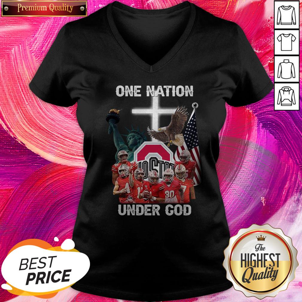 Premium Ohio State Buckeyes One Nation Under God Shirt - Image 2