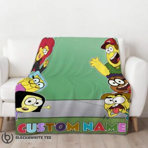 Alternative view of Awesome Happy Disney Big City Greens Peeking Family Blanket Fleece Customized Blanket