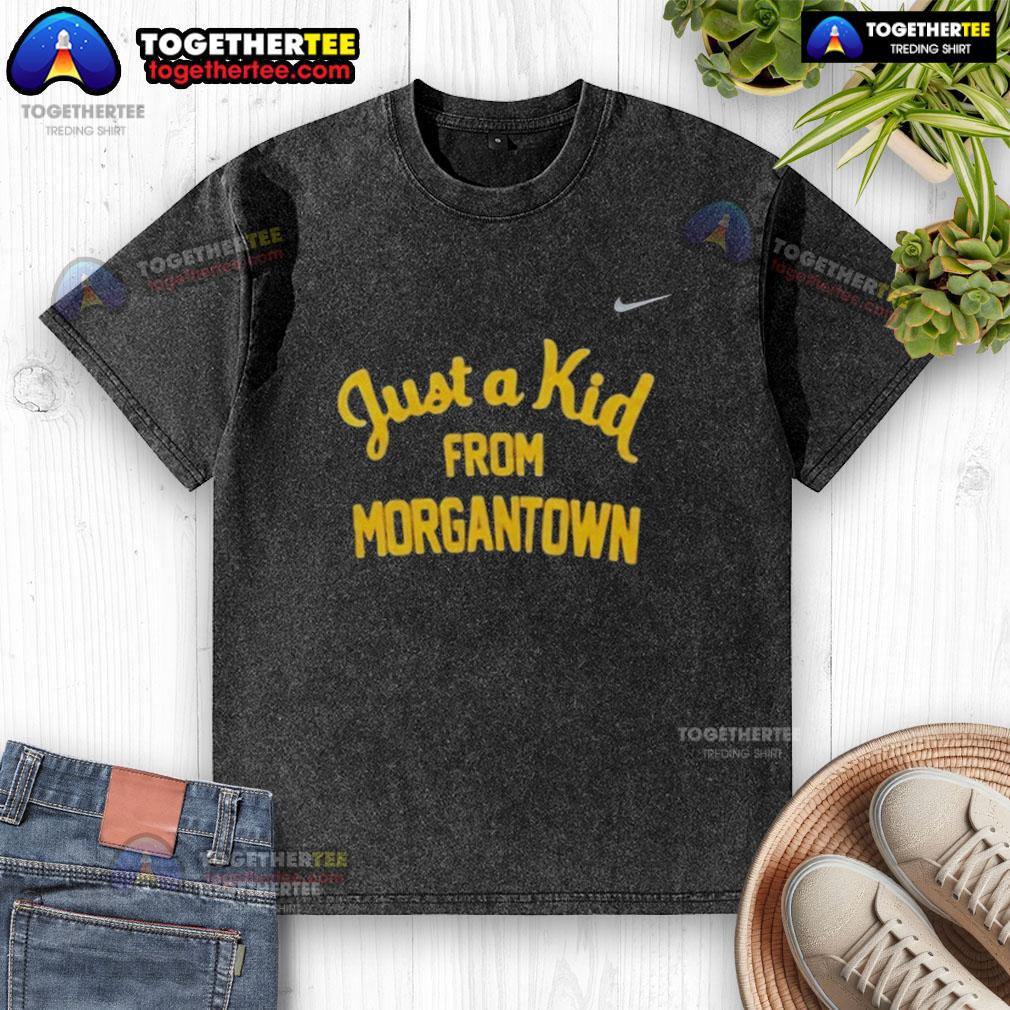 Official West Virginia Mountaineers Just A Kid From Morgantown T-Shirt - Image 6