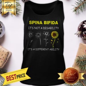 Alternative view of Sunflower Spina Bifida It's Not A Disability It's A Different Ability Shirt