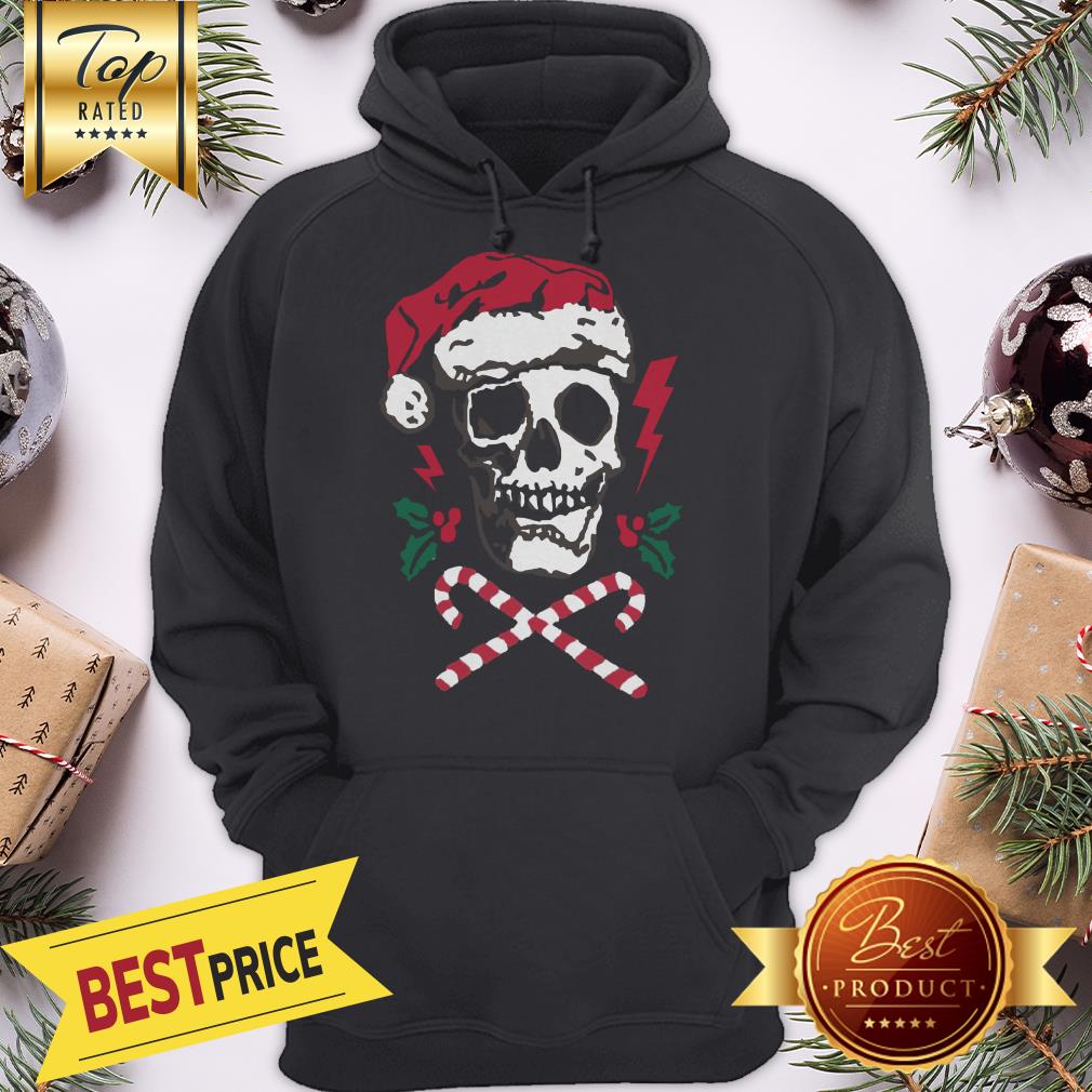 Skull Santa Christmas Decorations Candy Shirt - Image 5