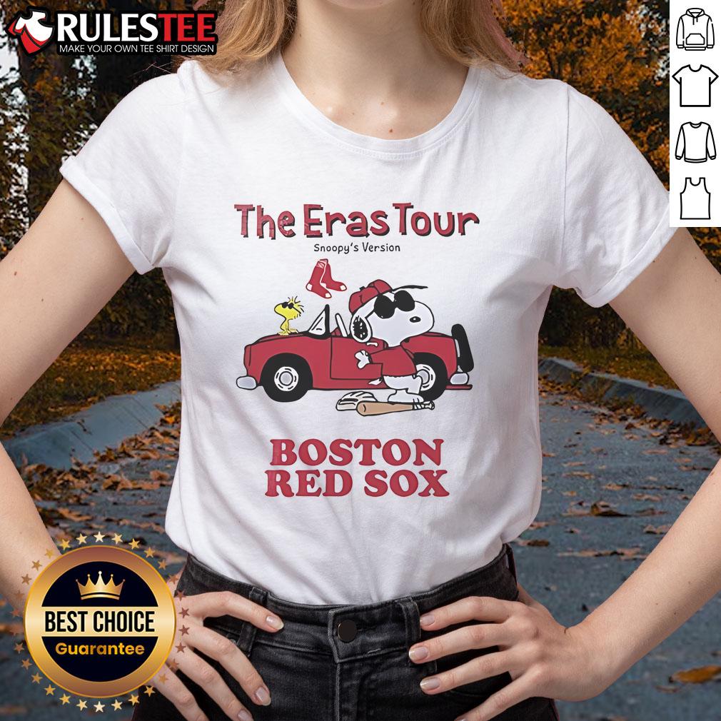 Official Boston Red Sox The Eras Tour Snoopy T-Shirt - Image 3