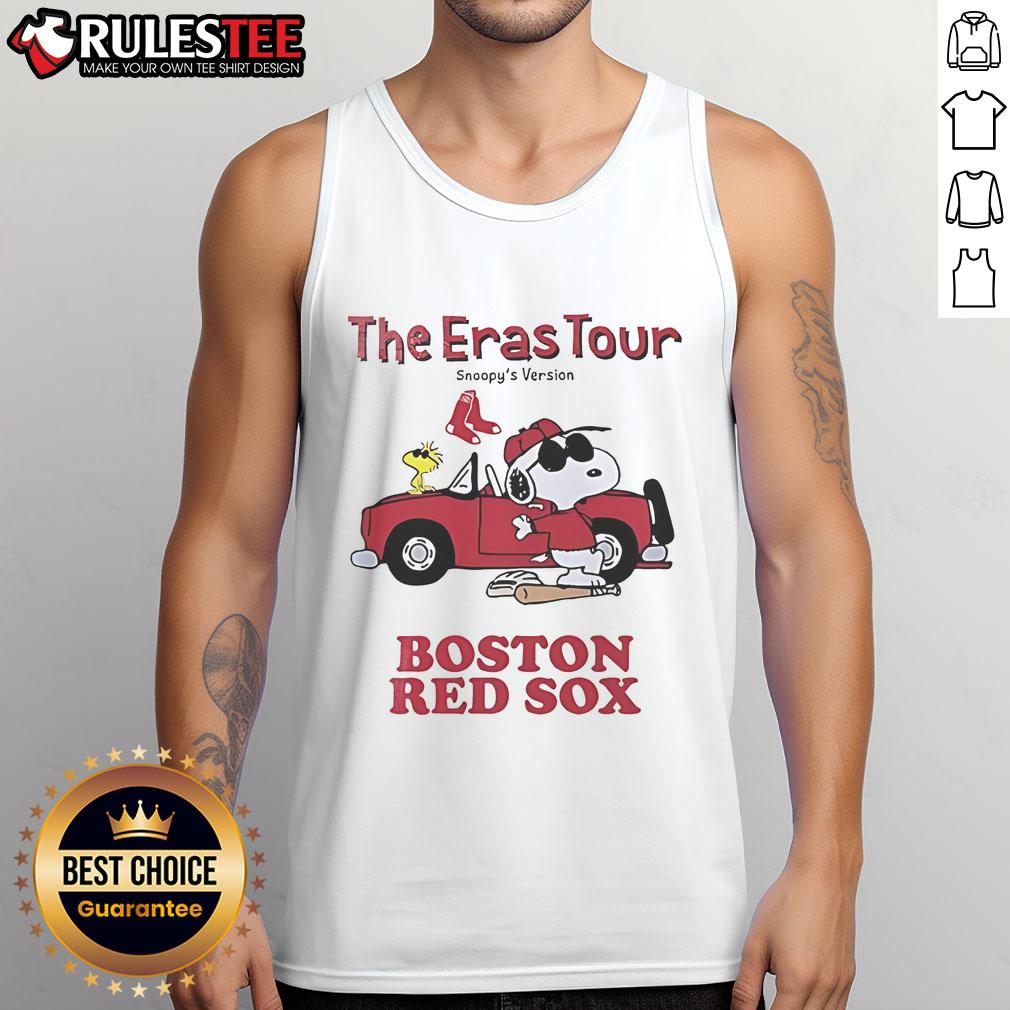 Official Boston Red Sox The Eras Tour Snoopy T-Shirt - Image 4