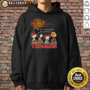 Alternative view of Nice Snoopy And Friends Trojans It's The Most Wonderful Time Of The Year Autumn T-Shirt