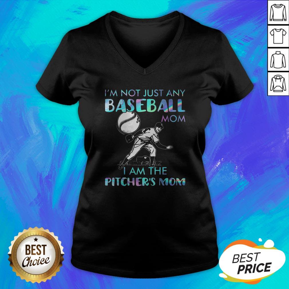 I'm Not Just Any Baseball Mom I Am The Pitcher's Mom Shirt - Image 4