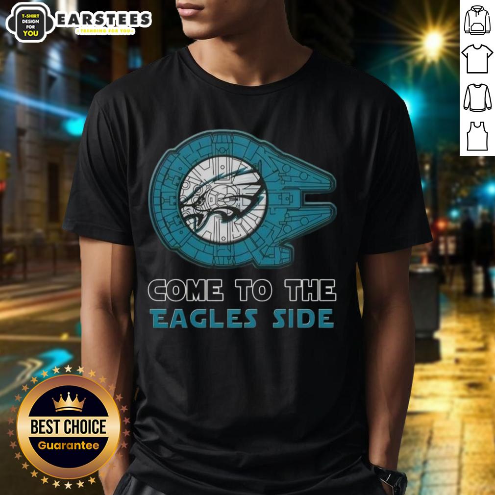 Awesome Star Wars Come To The Philadelphia Eagles Side T-Shirt