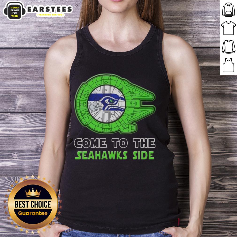Awesome Star Wars Come To The Seattle Seahawks Side T-Shirt - Image 4
