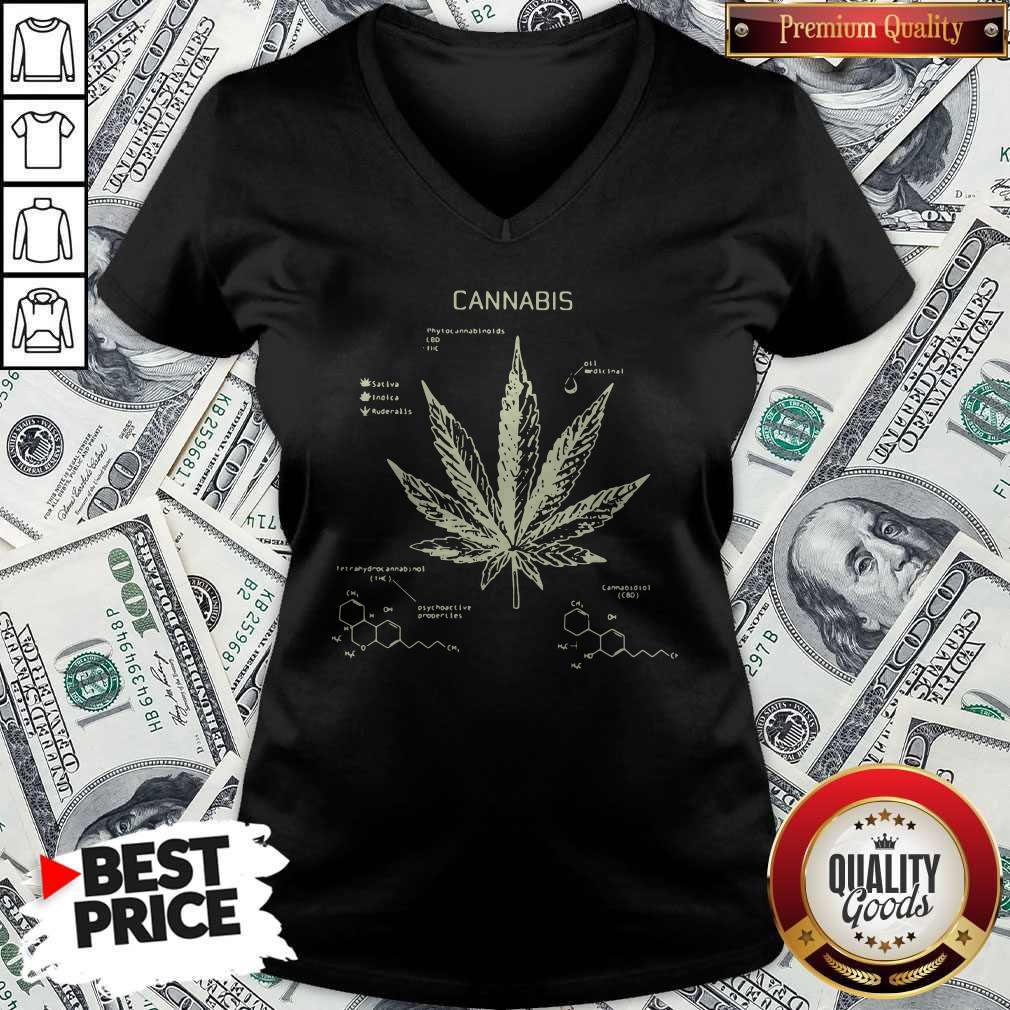 Cannabis Phytocannabinoid CBD THC Sativa Indica Ruderalis Shirt - Image 2