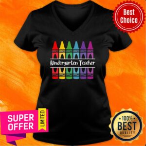 Alternative view of Awesome Crayons Kindergarten Teacher Shirt