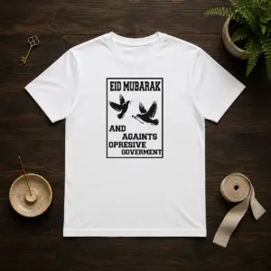 Pretty Eid Mubarak And Against Oppressive Government Shirt