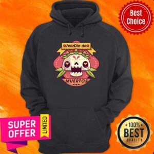 Alternative view of Felizdia De Muertos Sugar Skull Shirt