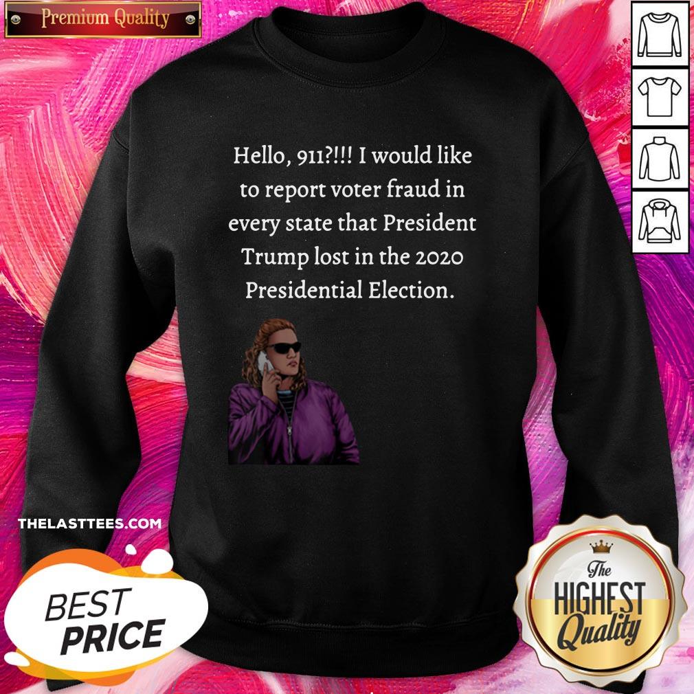 Happy Karen Calling 911 2020 Presidential Election Anti Trump Shirt - Image 4