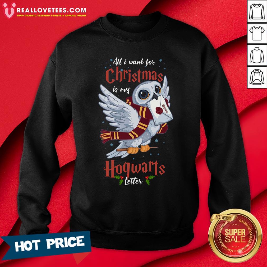 Hot All I Want For Christmas Is My Hogwarts Letter Shirt - Image 3