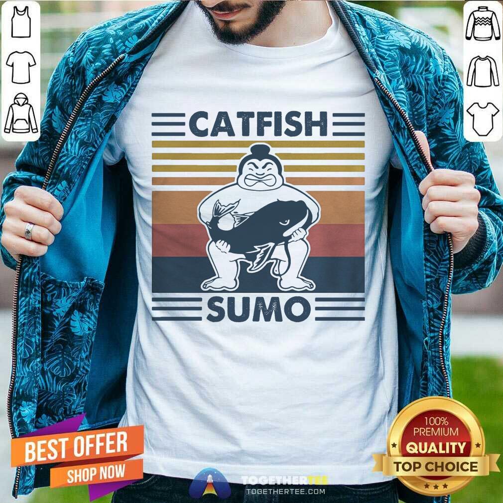 Funny Catfish Sumo Vintage Shirt