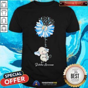 Cute Elephant Diabetes Awareness Shirt