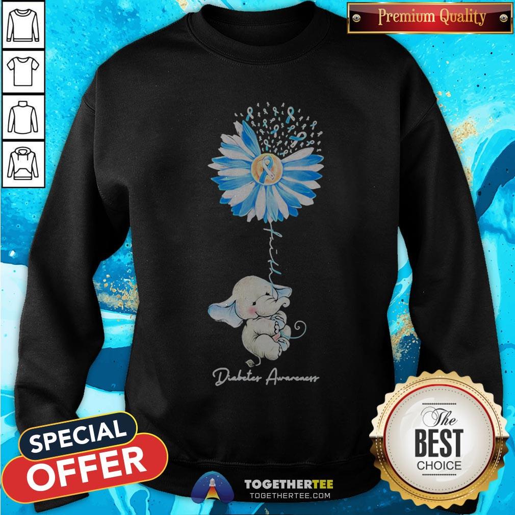 Cute Elephant Diabetes Awareness Shirt - Image 4