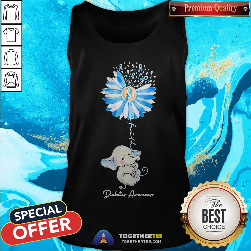 Cute Elephant Diabetes Awareness Shirt - Image 3
