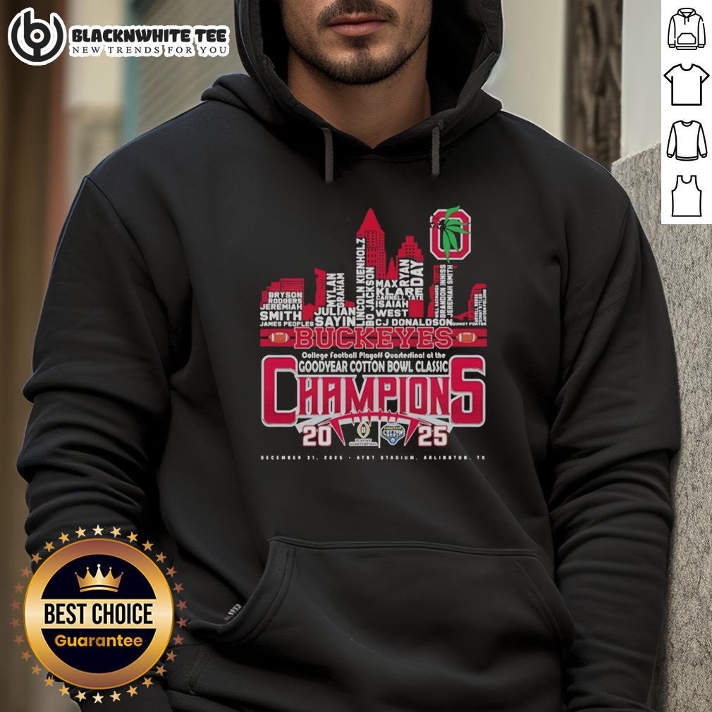 Good Ohio State Buckeyes College Football Playoff Quarterfinal At The Goodyear Cotton Bowl Classic T-Shirt - Image 2