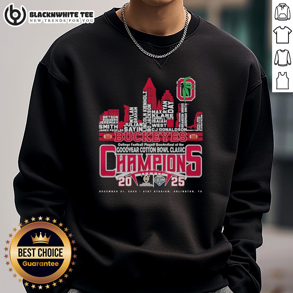Good Ohio State Buckeyes College Football Playoff Quarterfinal At The Goodyear Cotton Bowl Classic T-Shirt - Image 5