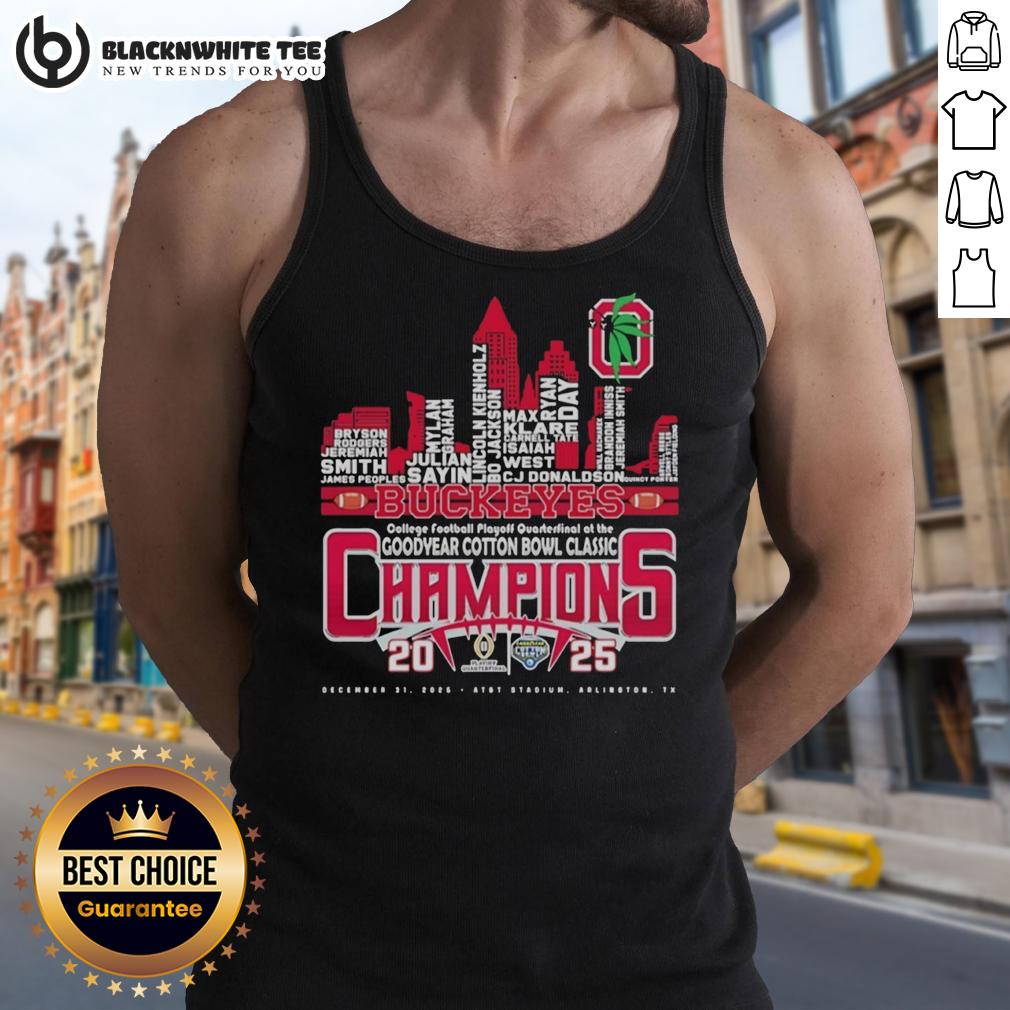 Good Ohio State Buckeyes College Football Playoff Quarterfinal At The Goodyear Cotton Bowl Classic T-Shirt - Image 4
