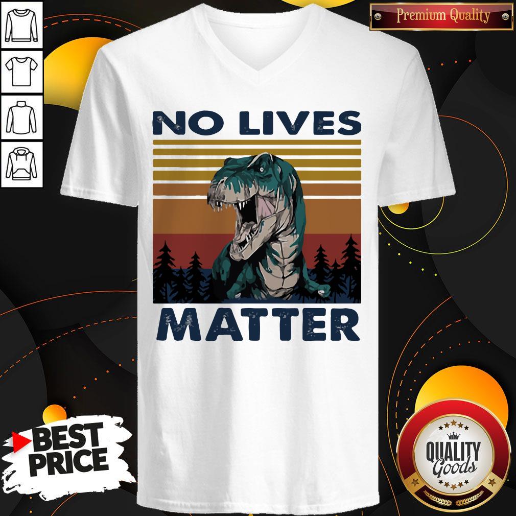 Tyrannosaurus No Lives Matter Vintage Shirt - Image 2