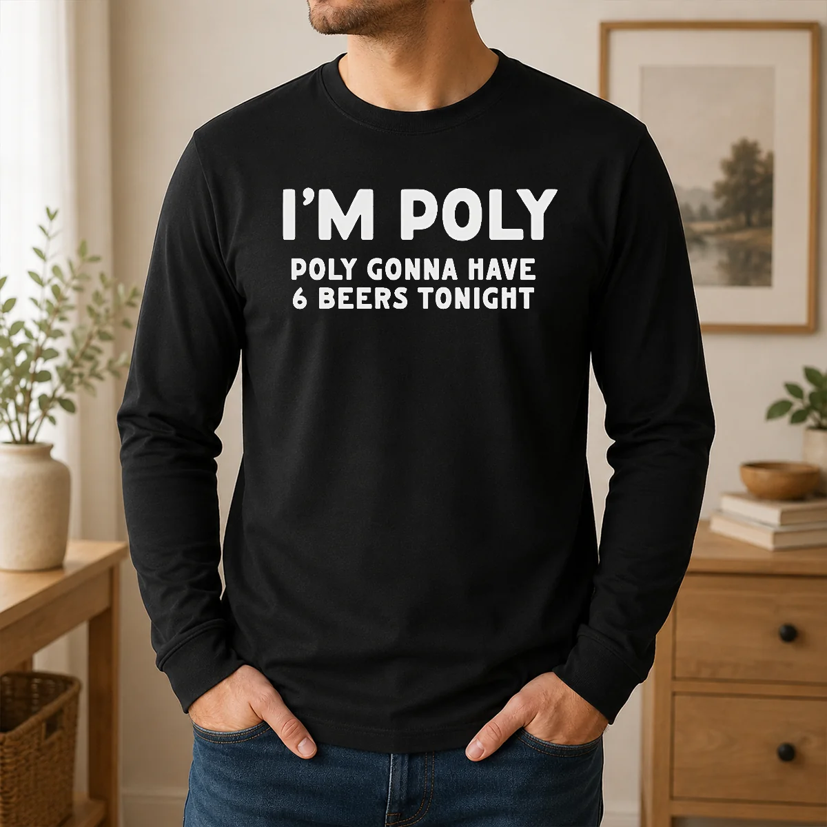 Good Top I'm Poly Gonna Have 6 Beers Tonight Polyamory Shirt - Image 6
