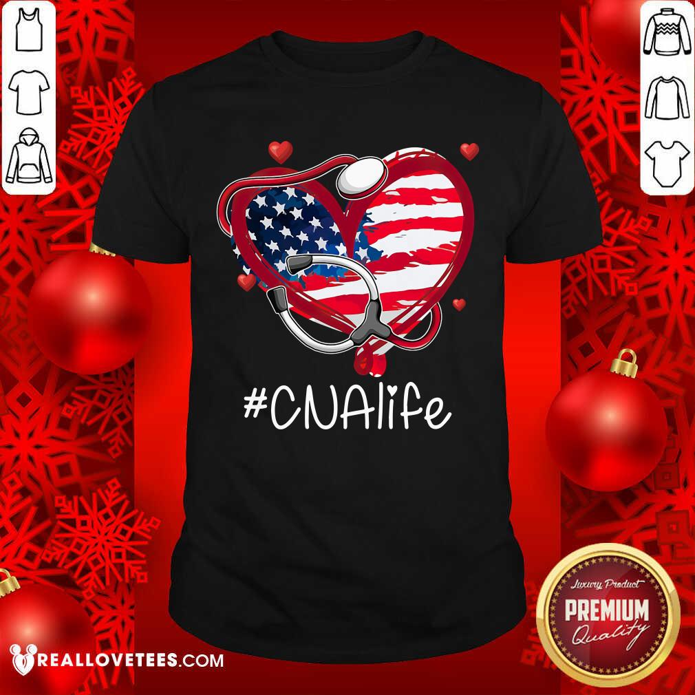 CNA Life Stethoscope Heart Shirt
