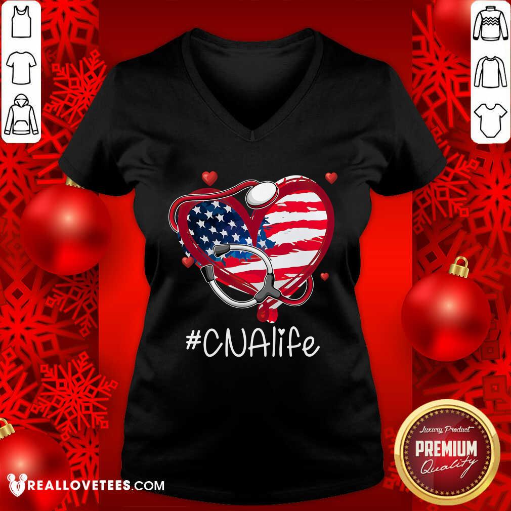 CNA Life Stethoscope Heart Shirt - Image 3