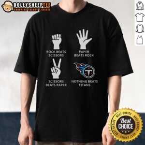 Hot Nothing Beats Tennessee Titans Football Logo T-Shirt