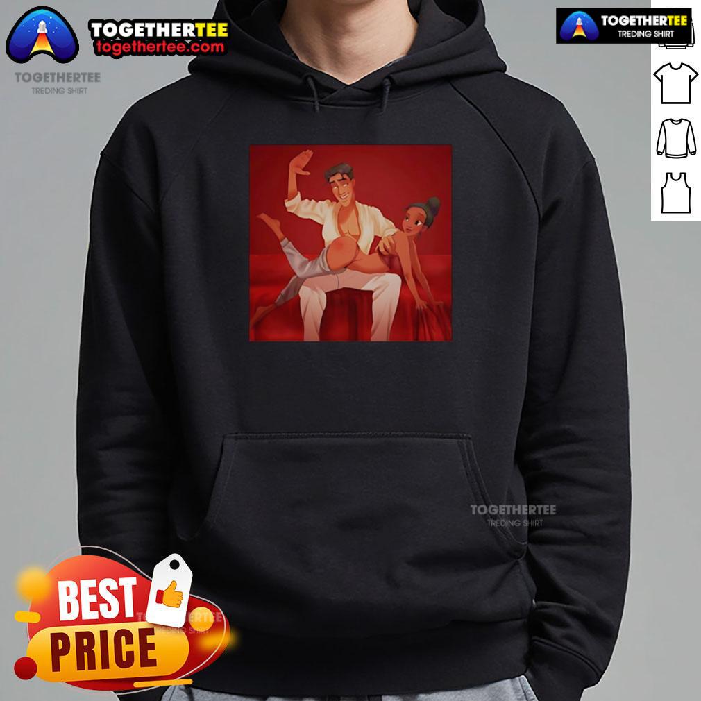 Original Princess Tiana And Prince Naveen Naughty T-Shirt - Image 2