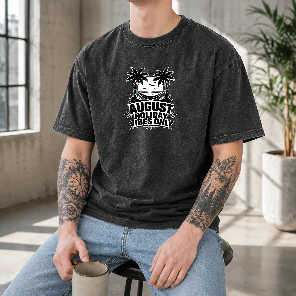 Good August Holiday Silhouette Vibes For Summer Lovers Shirt - Image 8