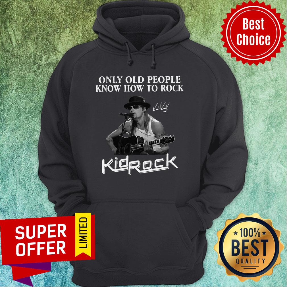 Only Old People Know How To Rock Kid Rock Man Play Ghitar Shirt - Image 2