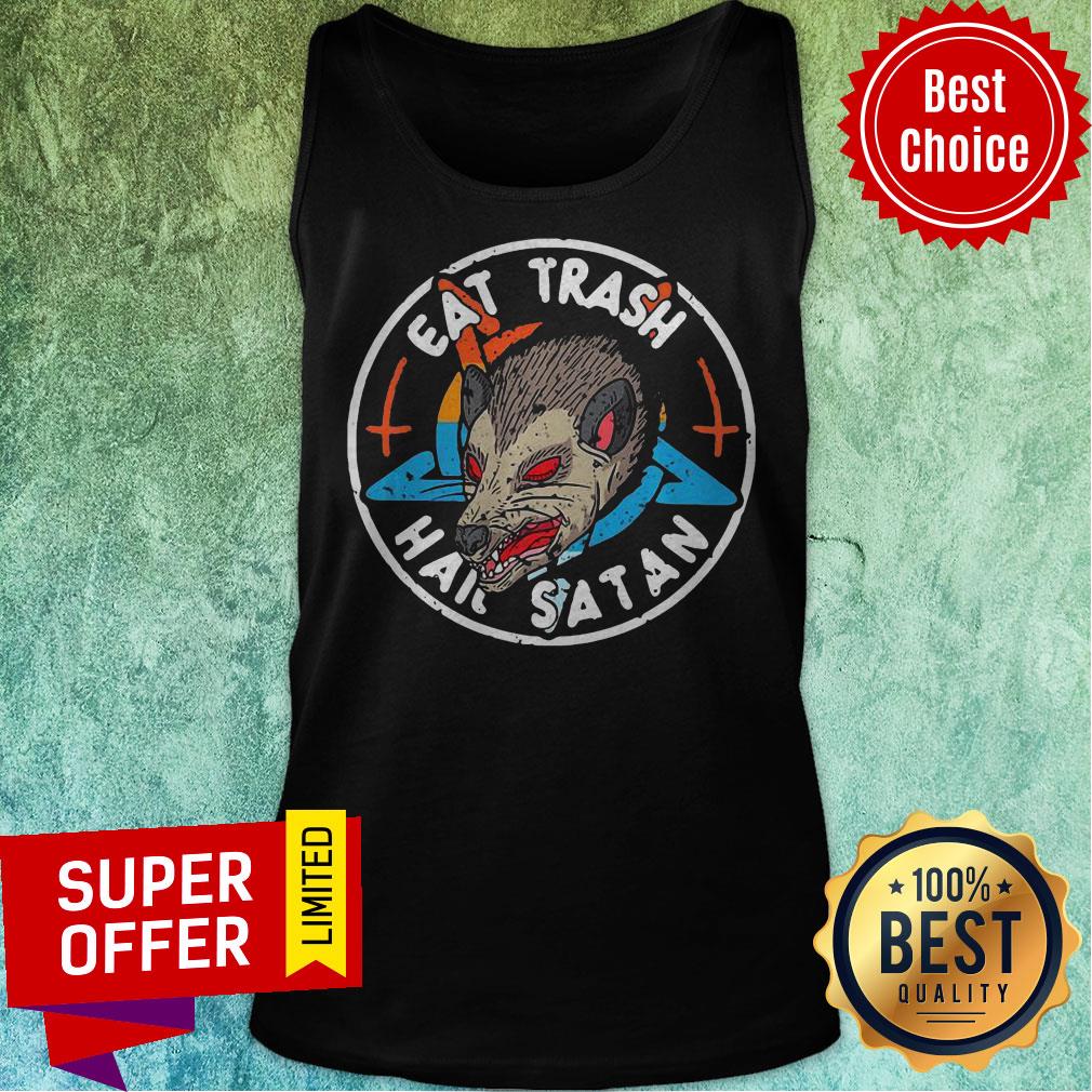 Premium Eat Trash Hail Satan Opossum Shirt - Image 5