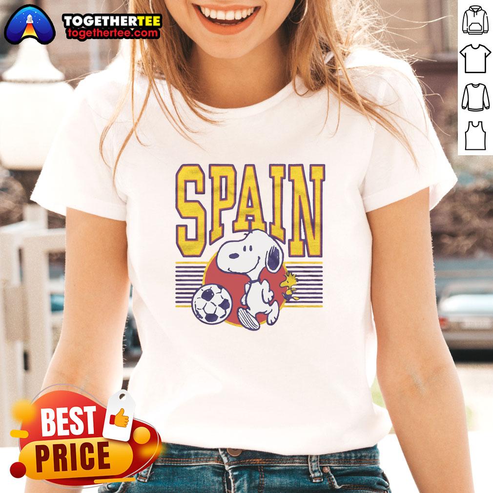 Top Peanuts Snoopy X Spain Soccer T-Shirt - Image 3