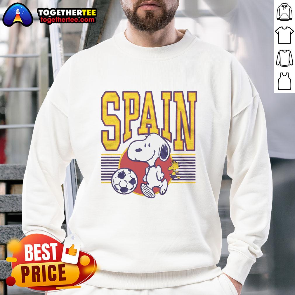 Top Peanuts Snoopy X Spain Soccer T-Shirt - Image 5
