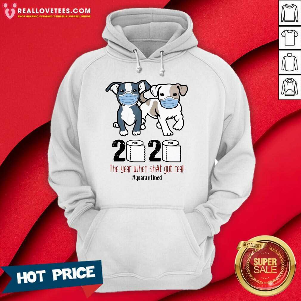 Happy Dogs Mask 2020 When Got Real Quarantined COVID-19 Shirt - Image 2