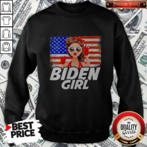 Alternative view of Premium Joe Biden Girl 2020 Biden America Flag Shirt