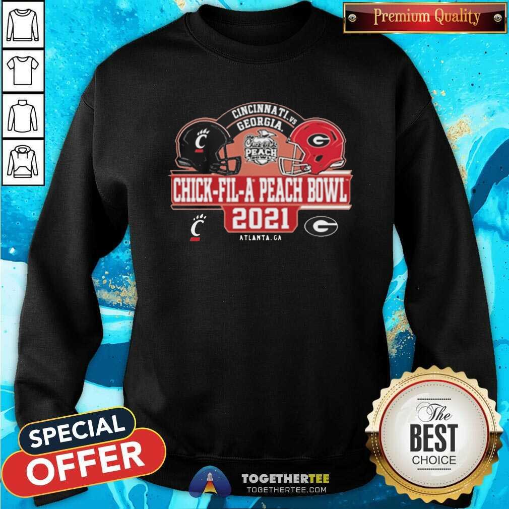 Cute Cincinnati Vs Georgia Peach Chick Fil A Peach Bowl 2021 Shirt - Image 4