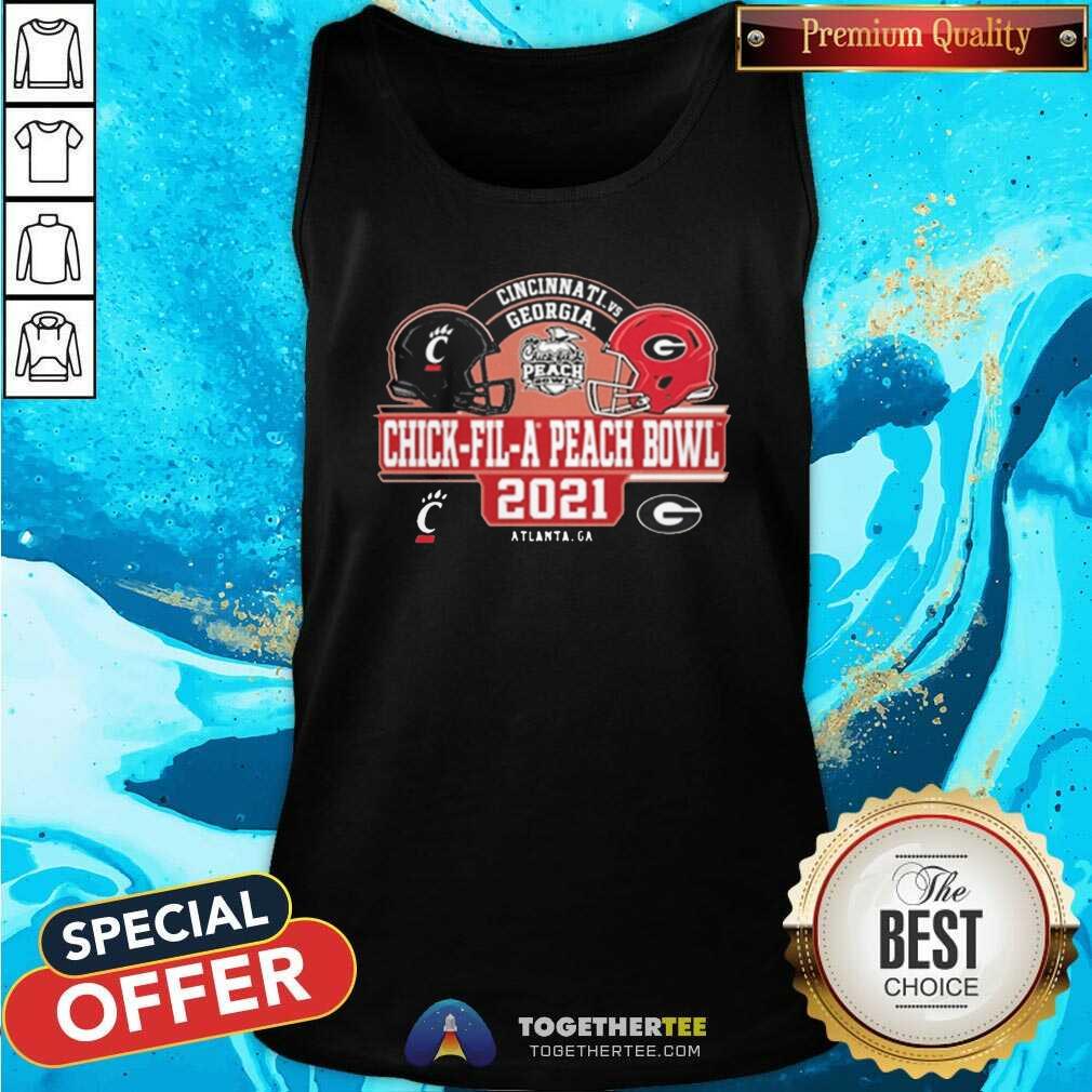 Cute Cincinnati Vs Georgia Peach Chick Fil A Peach Bowl 2021 Shirt - Image 3