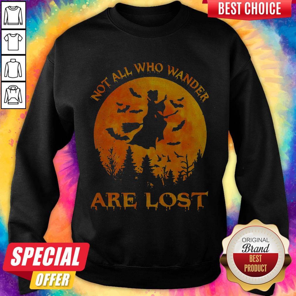 Awesome Witch Not All Who Wander Are Lost Shirt - Image 4