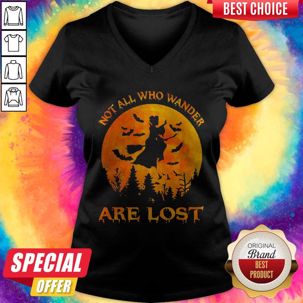 Awesome Witch Not All Who Wander Are Lost Shirt - Image 2
